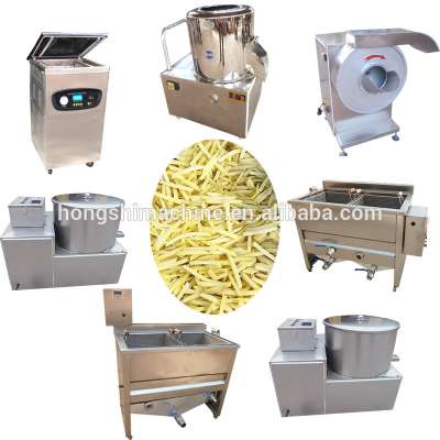 Semi-automatic fried potato french fries production line