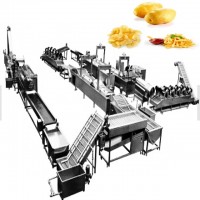 Fully Automatic Potato Chips Production Line , french fries production line 50kg yto 500kg/h high quality